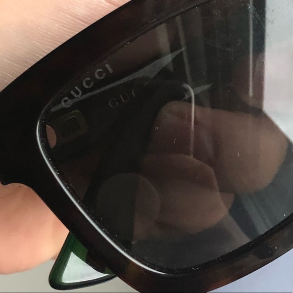 Gucci Unisex GG 001S 003 Havana Square Sunglasses main image 5